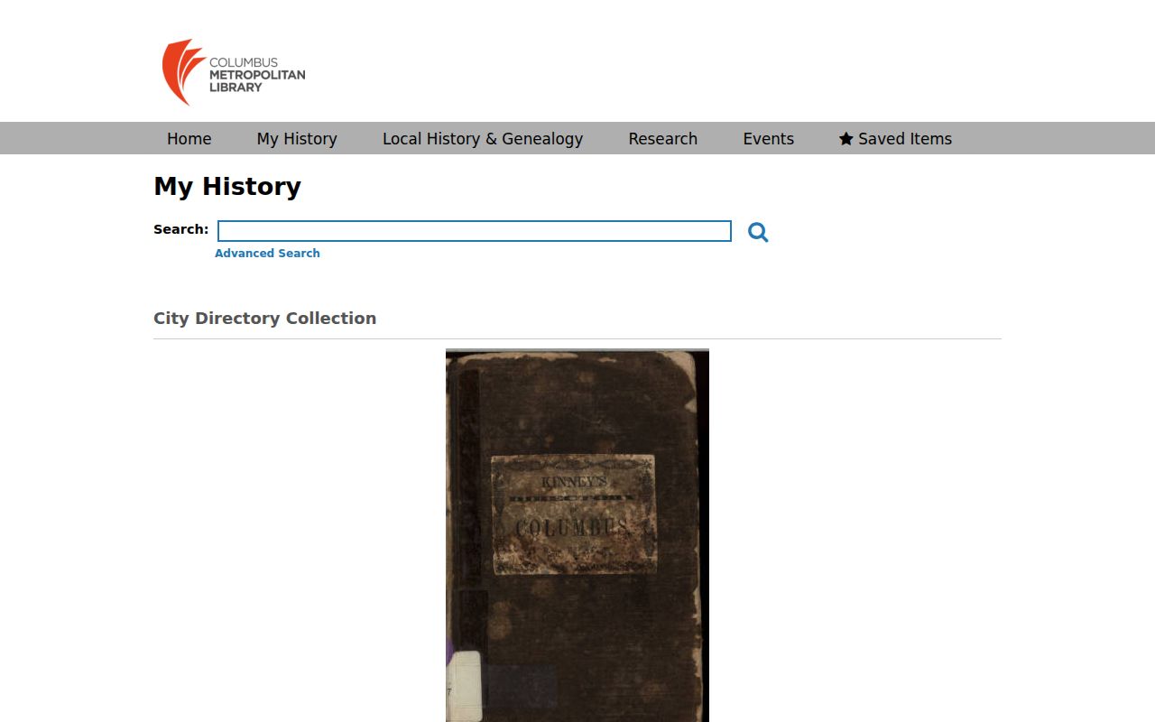 Jackson Township city directory CML digitized collection