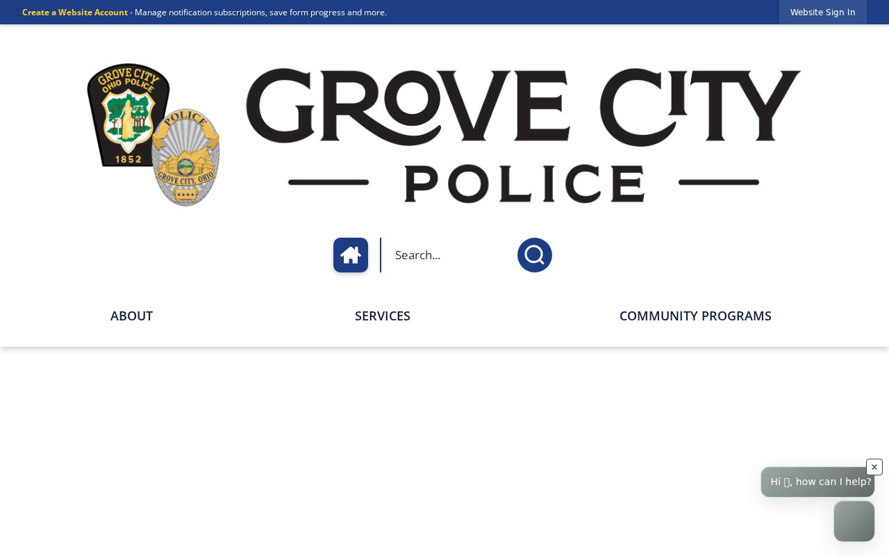 Jackson Township neighbors civic neighborhood watch information from Grove City Police