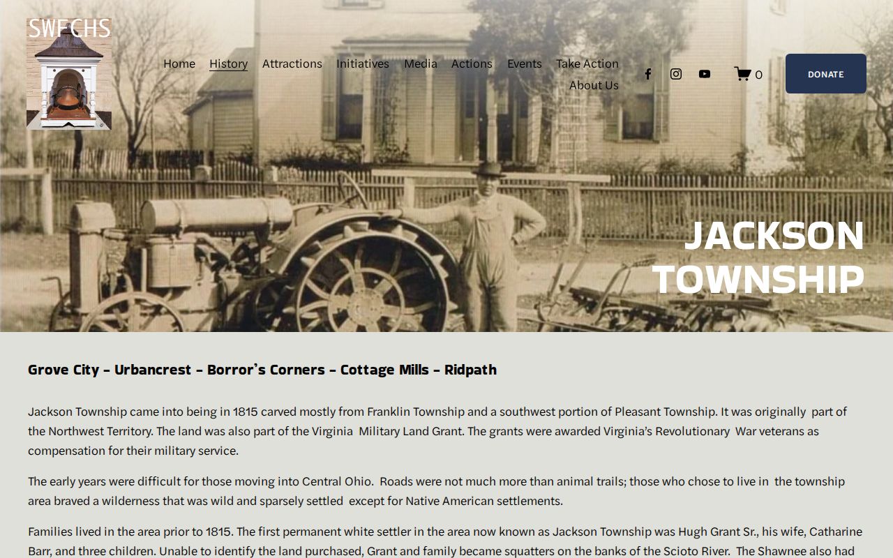 Jackson Township neighbors local history resource from Southwest Franklin County Historical Society