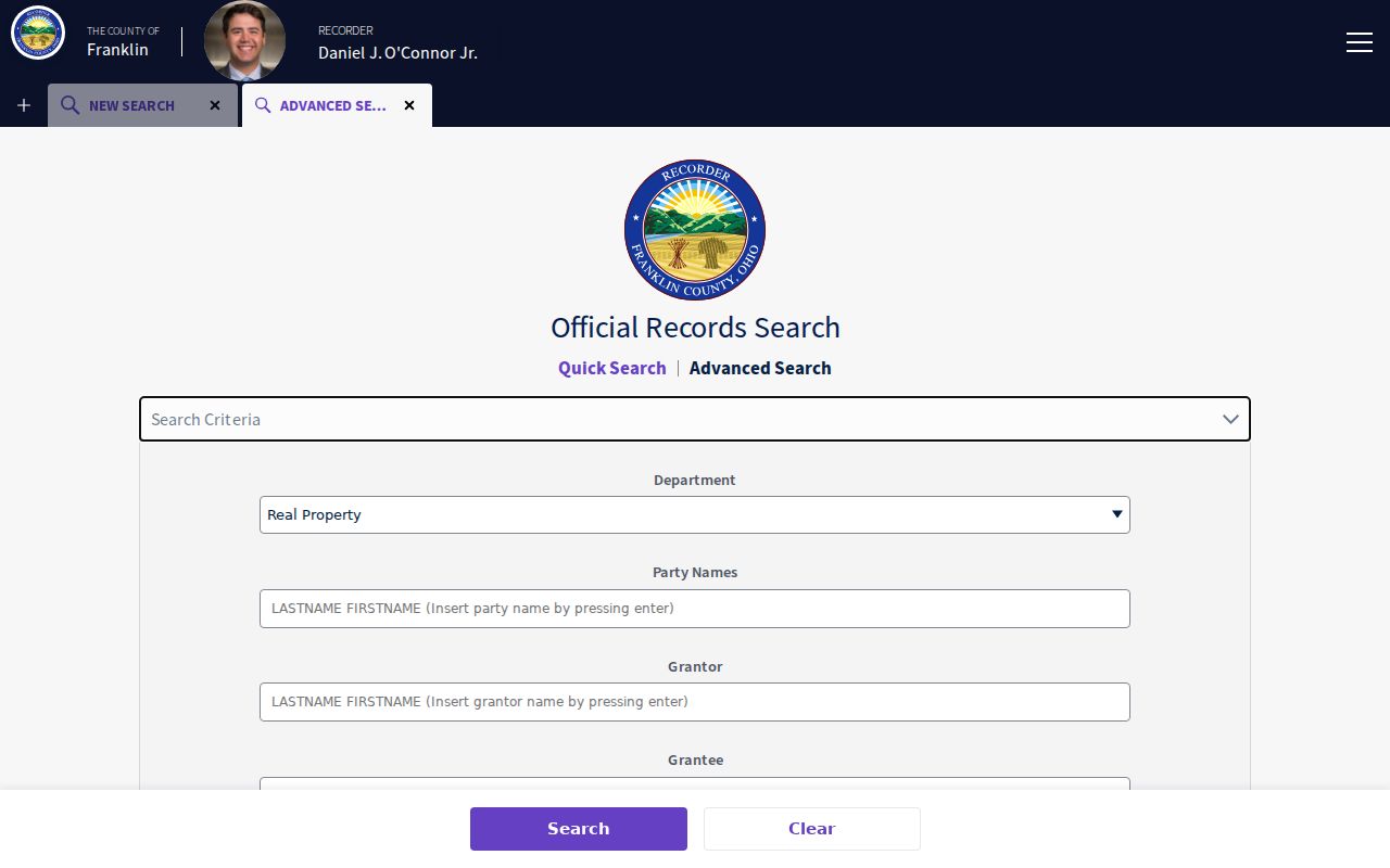 Jackson Township past residents Recorder advanced document search